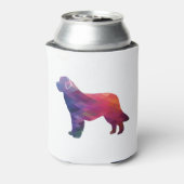 ニューファンドランド地域シルエットパープル 缶クーラー (缶裏面)