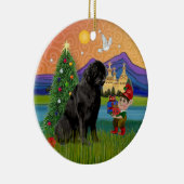 ニューファンドランド島のクリスマス幻想 セラミックオーナメント (右)