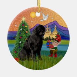 ニューファンドランド島のクリスマス幻想 セラミックオーナメント