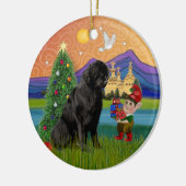 ニューファンドランド島のクリスマス幻想 セラミックオーナメント (左)