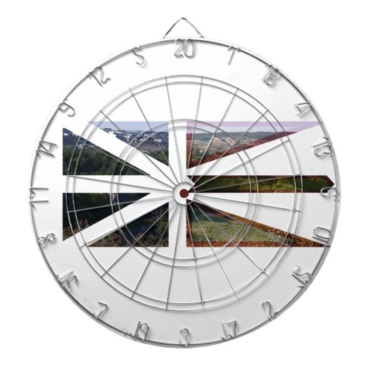 ニューファンドランド州旗 ダーツボード (正面)