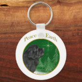 ニューファンドランド平和 キーホルダー (正面)