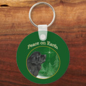 ニューファンドランド平和 キーホルダー (正面)