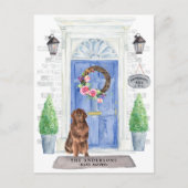 ニューファンドランド引越しのお知らせはがき ポストカード (正面)