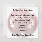 ニューファンドランド招待状パーソナライズされたドッグカード 招待状 (裏面)