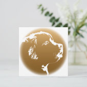 ニューファンドランド招待状パーソナライズされたドッグカード 招待状 (スタンド正面)