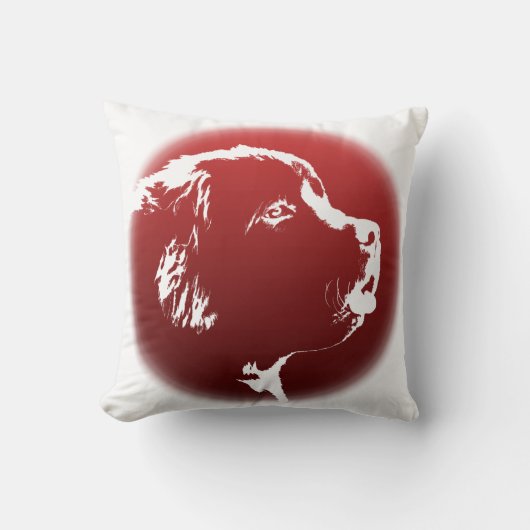 ニューファンドランド枕ニューファンドランダーパップギフト クッション (正面)