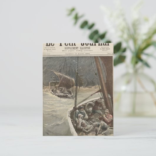 ニューファンドランド漁師 ポストカード (スタンド正面)