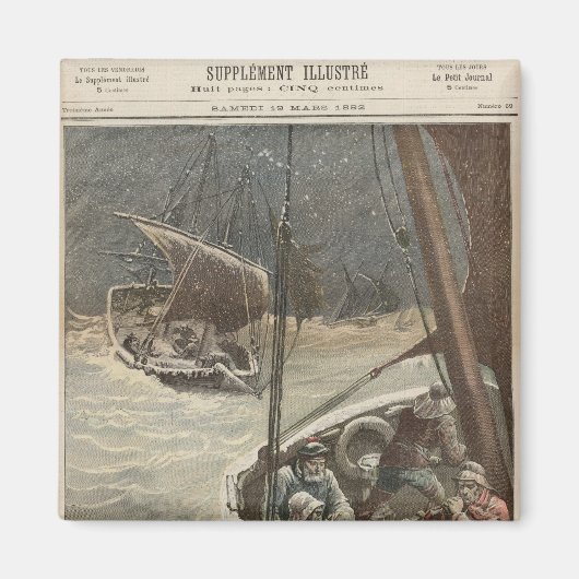 ニューファンドランド漁師 マグネット (正面)