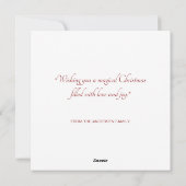 ニューファンドランド犬とサンタクロースフェスティバル シーズンカード (裏面)