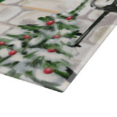 ニューファンドランド犬のクリスマス カッティングボード (角)