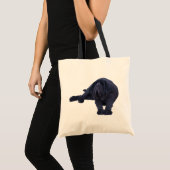 ニューファンドランド犬の恋人のペット物トートバッグ トートバッグ (正面(商品))