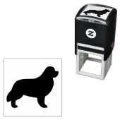 ニューファンドランド犬の毛のシルエット セルフインキングスタンプ (インサイチュ)