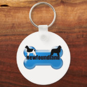 ニューファンドランド犬の骨 キーホルダー (正面)