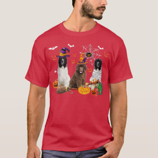 ニューファンドランド犬の魔女ハロウィーンミイラ Tシャツ