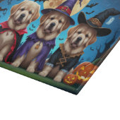 ニューファンドランド犬カボチャおもしろいハロウィーン カッティングボード (角)