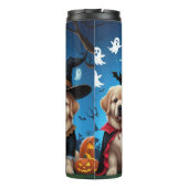 ニューファンドランド犬カボチャおもしろいハロウィーン タンブラー (裏面)