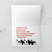 ニューファンドランド犬クリスマスカード シーズンカード (内部)