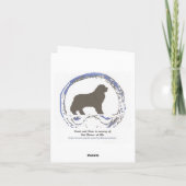 ニューファンドランド犬クリスマスカード シーズンカード (裏面)