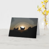 ニューファンドランド犬グリーティングカード カード (黄色い花)