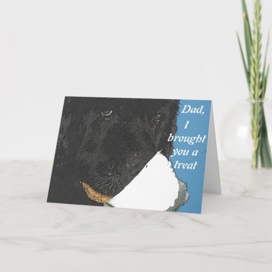 ニューファンドランド犬グリーティングカード カード (正面)