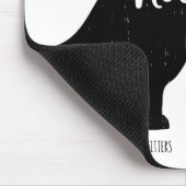 ニューファンドランド犬シルエット マウスパッド (コーナー)