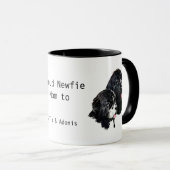 ニューファンドランド犬ニ誇りを持ったューフィーマパーソナライズされたム マグカップ (正面右)