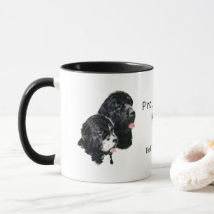 ニューファンドランド犬ニ誇りを持ったューフィーマパーソナライズされ マグカップ