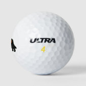 ニューファンドランド犬ブリードボホフローラシルエット ゴルフボール (ロゴ)