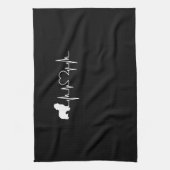 ニューファンドランド犬プレゼント |動物愛好家 キッチンタオル (縦)