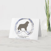 ニューファンドランド犬誕生日カード カード (裏面)
