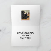 ニューファンドランド犬誕生日カード カード (内部)