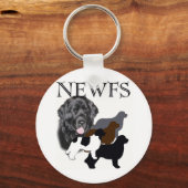 ニューファンドランド犬4色 キーホルダー (正面)