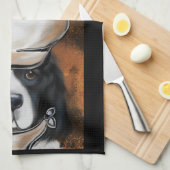 ニューファンドランド犬 キッチンタオル (四つ折り)