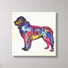 ニューファンドランド犬 キャンバスプリント