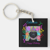 ニューファンドランド犬 キーホルダー (正面)