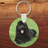 ニューファンドランド犬 キーホルダー (正面)