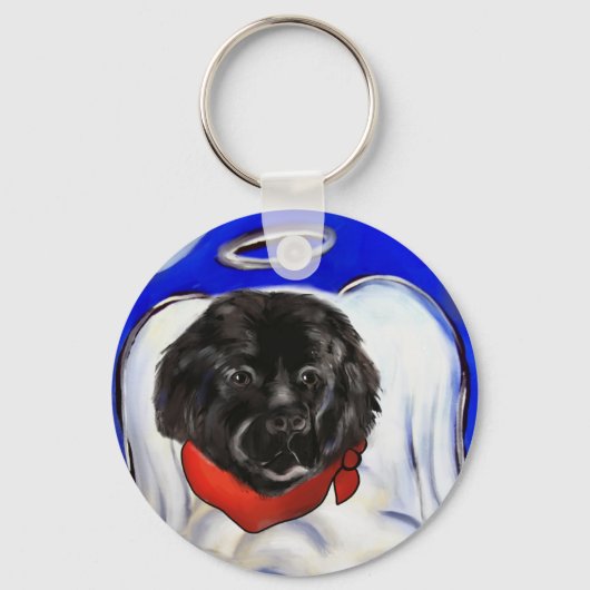 ニューファンドランド犬 キーホルダー (正面)