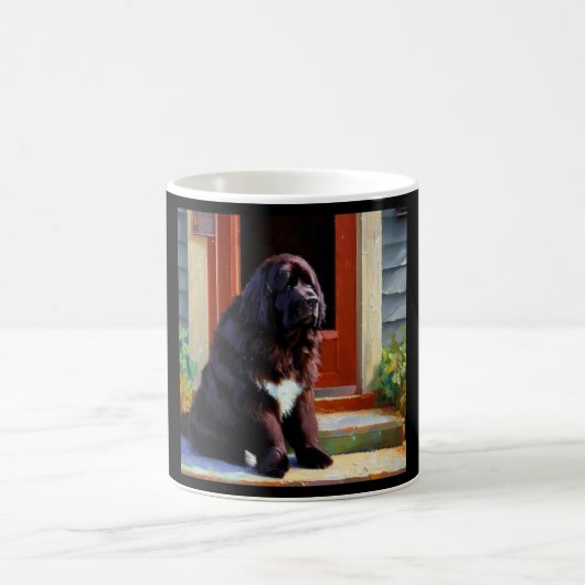 ニューファンドランド犬 コーヒーマグカップ (中央)