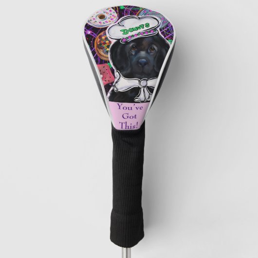 ニューファンドランド犬 ゴルフヘッドカバー (正面)