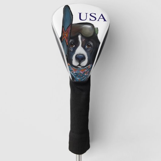 ニューファンドランド犬 ゴルフヘッドカバー (正面)