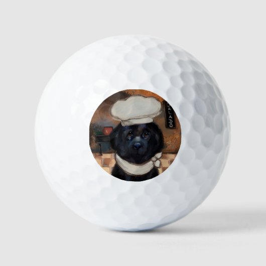 ニューファンドランド犬 ゴルフボール (正面)