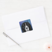 ニューファンドランド犬 スクエアシール (封筒)