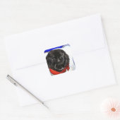 ニューファンドランド犬 スクエアシール (封筒)
