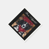 ニューファンドランド犬 スタンダードカクテルナプキン (角)