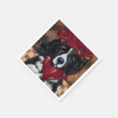 ニューファンドランド犬 スタンダードカクテルナプキン (角)