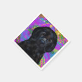 ニューファンドランド犬 スタンダードカクテルナプキン (角)