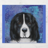 ニューファンドランド犬 スパークリングワインラベル (シングルラベル)