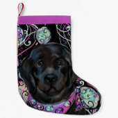 ニューファンドランド犬 スモールクリスマスストッキング (正面)