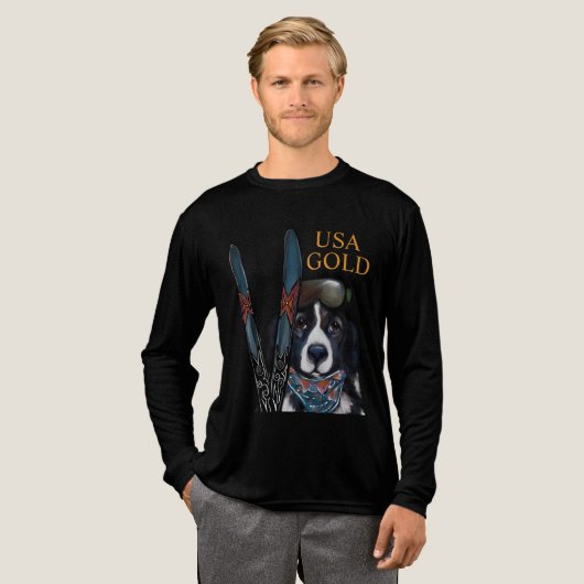 ニューファンドランド犬 トライブレンドTシャツ (正面全体)